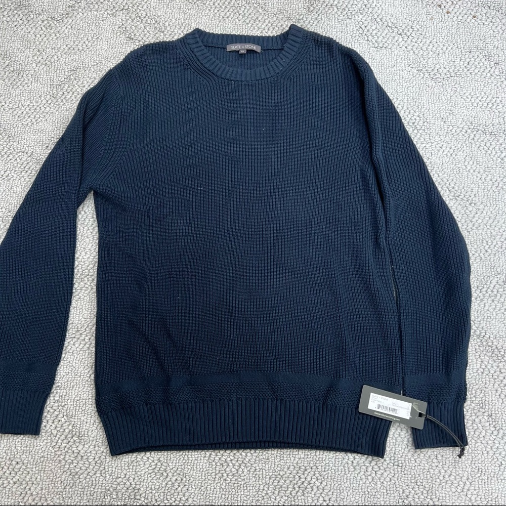 Slate & Stone Navy Crewneck Knit Sweater